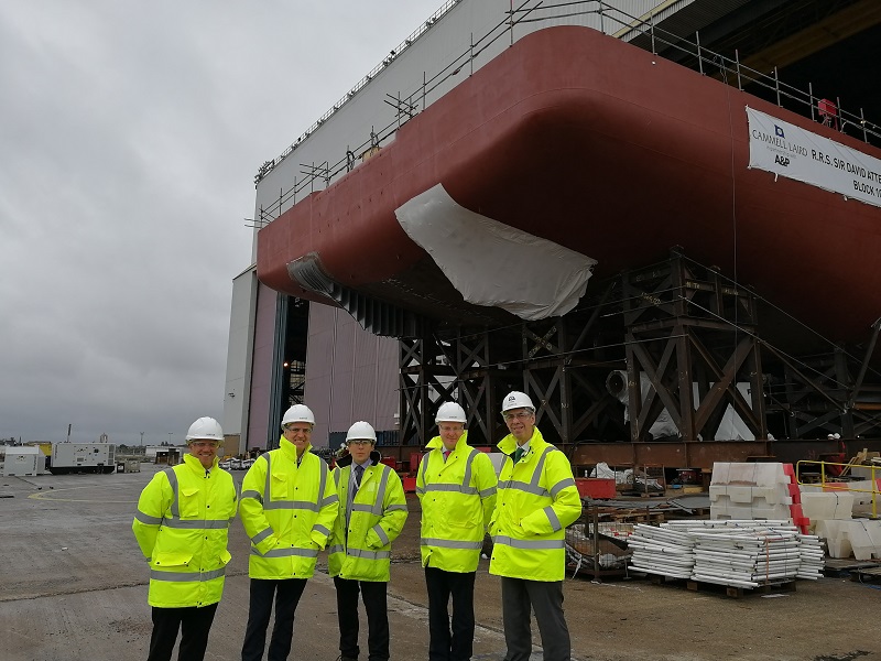 Metro Mayor visits Cammell Laird to see progress on the RSS Sir ...