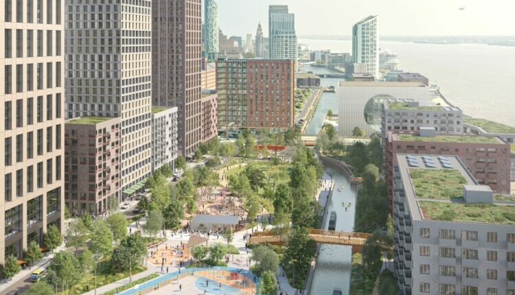 Central Docks Liverpool Waters CGI August 2025 courtesy of Peel Waters and Plan-It