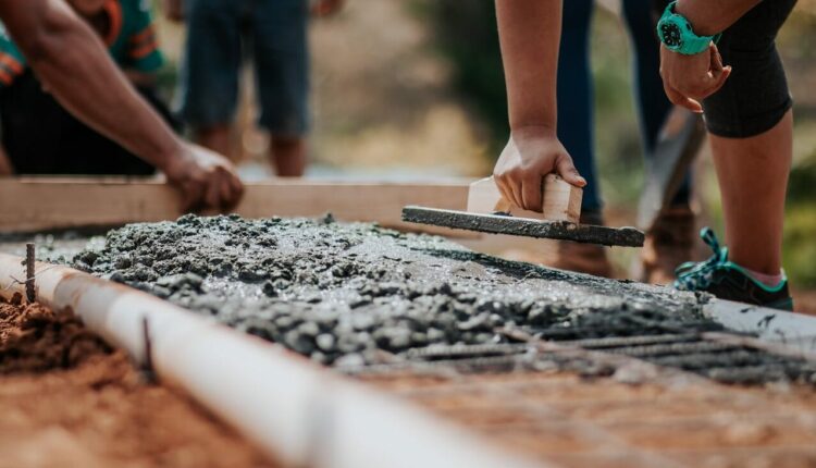 concrete, building, construction
